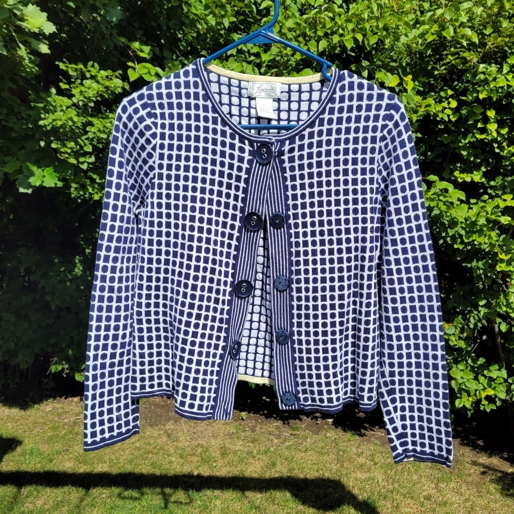 L Foxcroft Sweater Classic and Pop Art Pattern